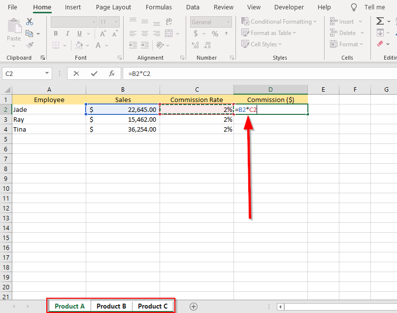 Cara Menghimpunkan Lembaran Kerja dalam Excel