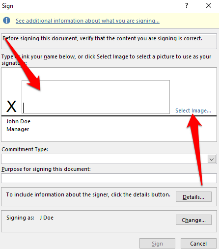 Microsoft Word 文書に署名を挿入する方法