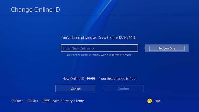 Come cambiare il tuo nome PSN con o senza un generatore