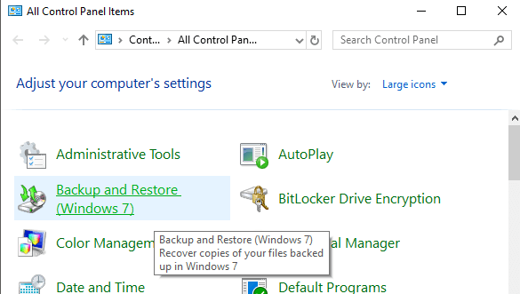 Windows 10 のバックアップ、システム イメージ、および回復に関する OTT ガイド