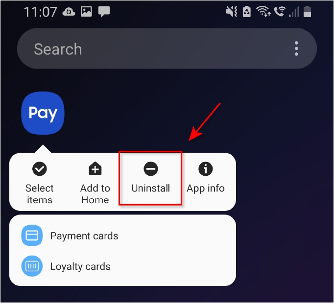 So deaktivieren Sie Samsung Pay auf Android