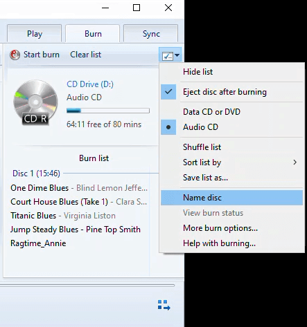 Cara Membakar CD, DVD dan Cakera Blu-ray dalam Windows 11/10