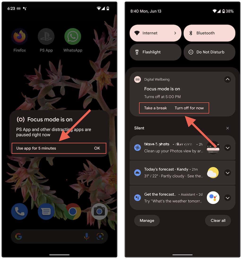 Cara Menggunakan Mod Fokus pada Android