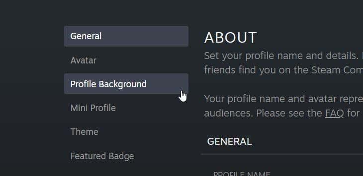 Cum să-ți schimbi fundalul profilului pe Steam