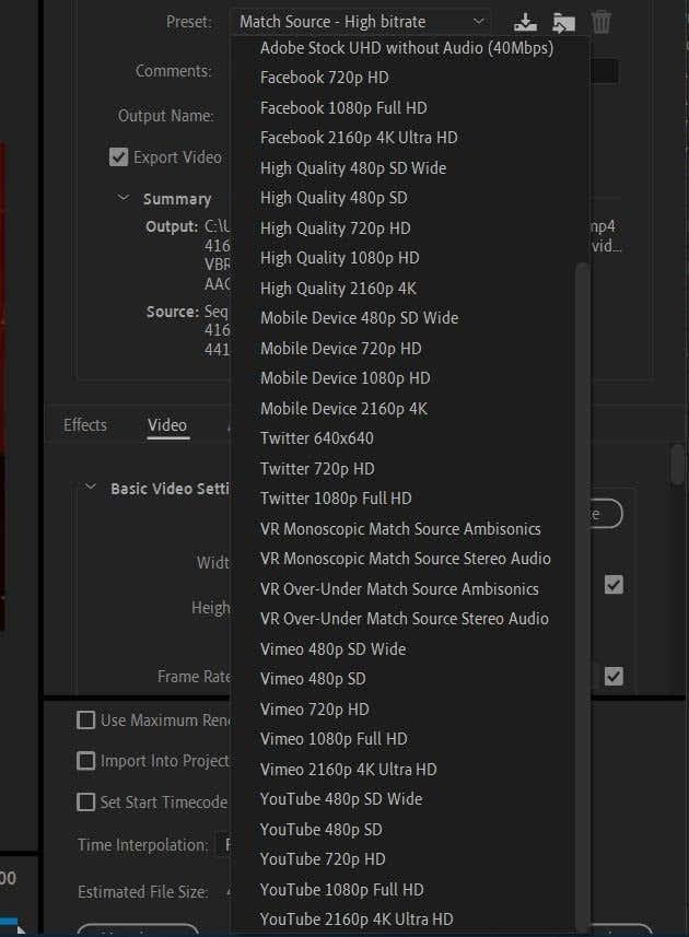 วิธีการส่งออกโครงการ Adobe Premiere Pro เป็น MP4