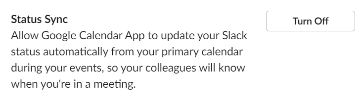 Come sincronizzare Slack con Google Calendar