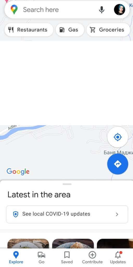 Cum să vizualizați istoricul căutărilor Google Maps