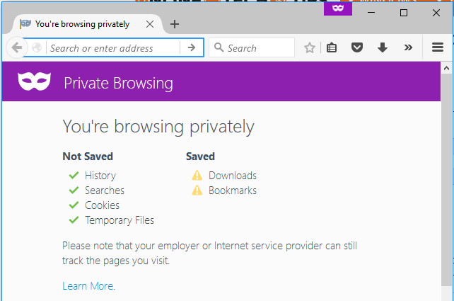 Comment activer la navigation privée dans Firefox