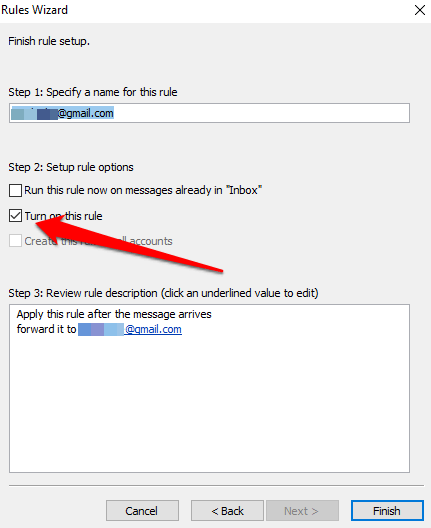 Como encaminhar e-mails do Outlook para o Gmail