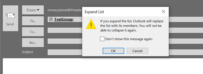 Outlook で配布リストを作成する方法