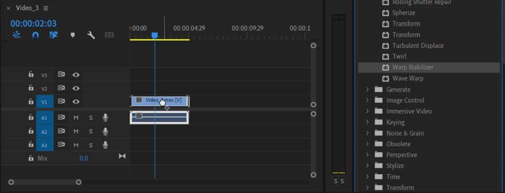 Cum să stabilizați videoclipul în Premiere Pro