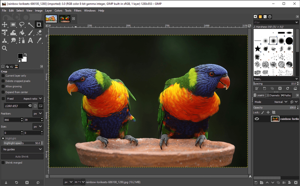 วิธีสร้างภาพขาวดำใน GIMP