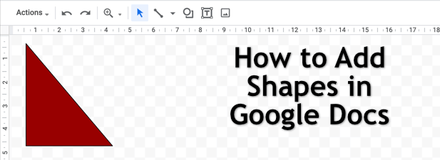 Como adicionar formas no Google Docs