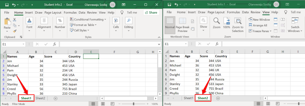Cum să comparați două fișiere Excel și să evidențiați diferențele