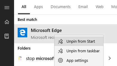 Come bypassare Microsoft Edge in Windows 10