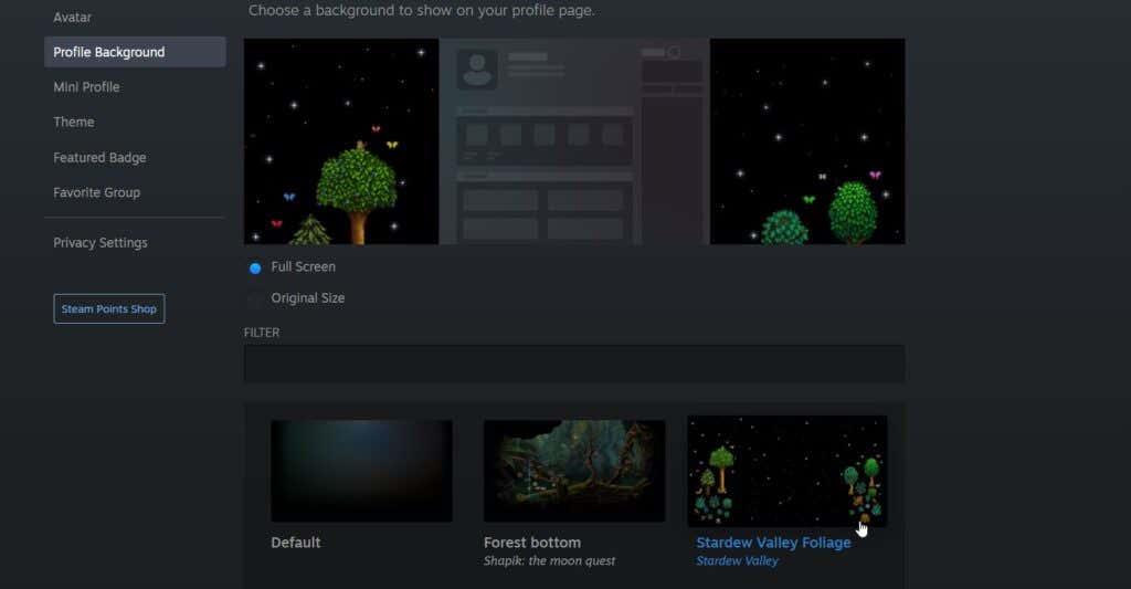 So ändern Sie Ihren Profilhintergrund auf Steam