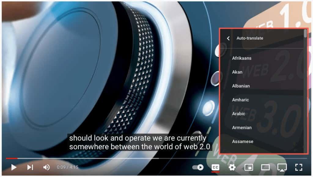 วิธีใช้การแปลอัตโนมัติและคำบรรยายสำหรับวิดีโอ YouTube