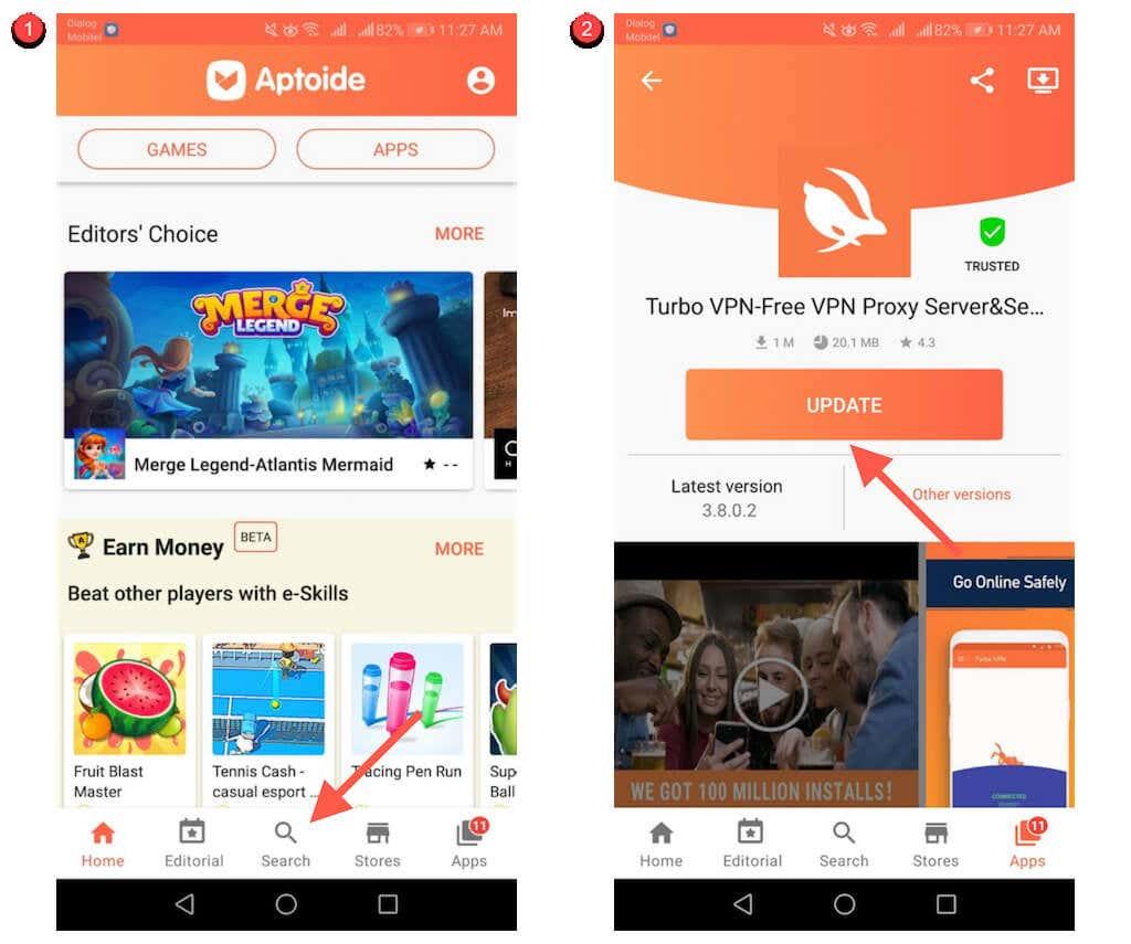 Como atualizar aplicativos Android