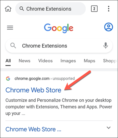 Como instalar extensões do Chrome para desktop no Android