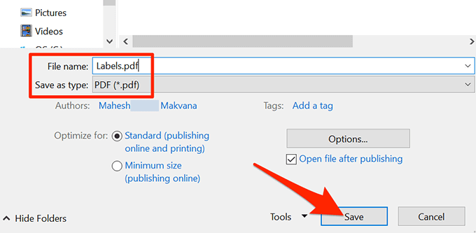 Labels maken in Word vanuit een Excel-spreadsheet