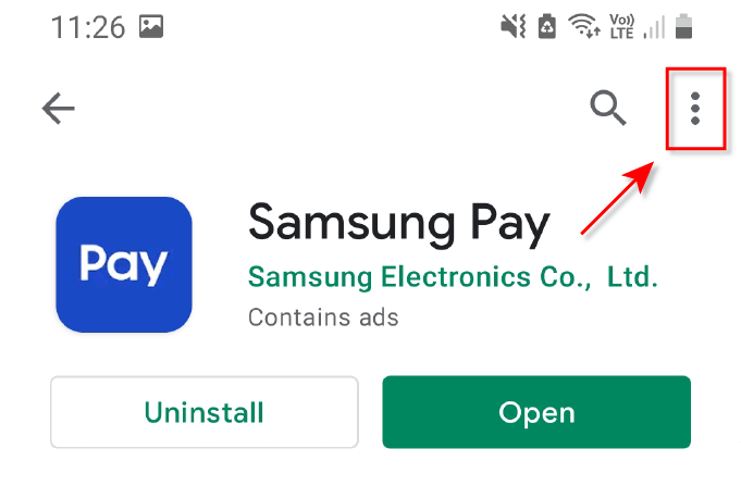 AndroidでSamsung Payを無効にする方法