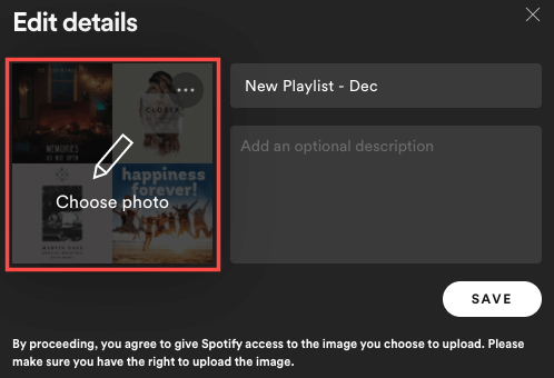 วิธีปรับแต่งรูปภาพหน้าปกเพลย์ลิสต์ Spotify