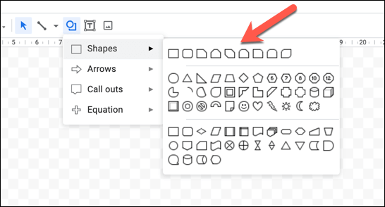 Como adicionar formas no Google Docs