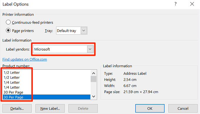 Labels maken in Word vanuit een Excel-spreadsheet