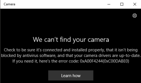 Comment utiliser lapplication appareil photo Windows 10