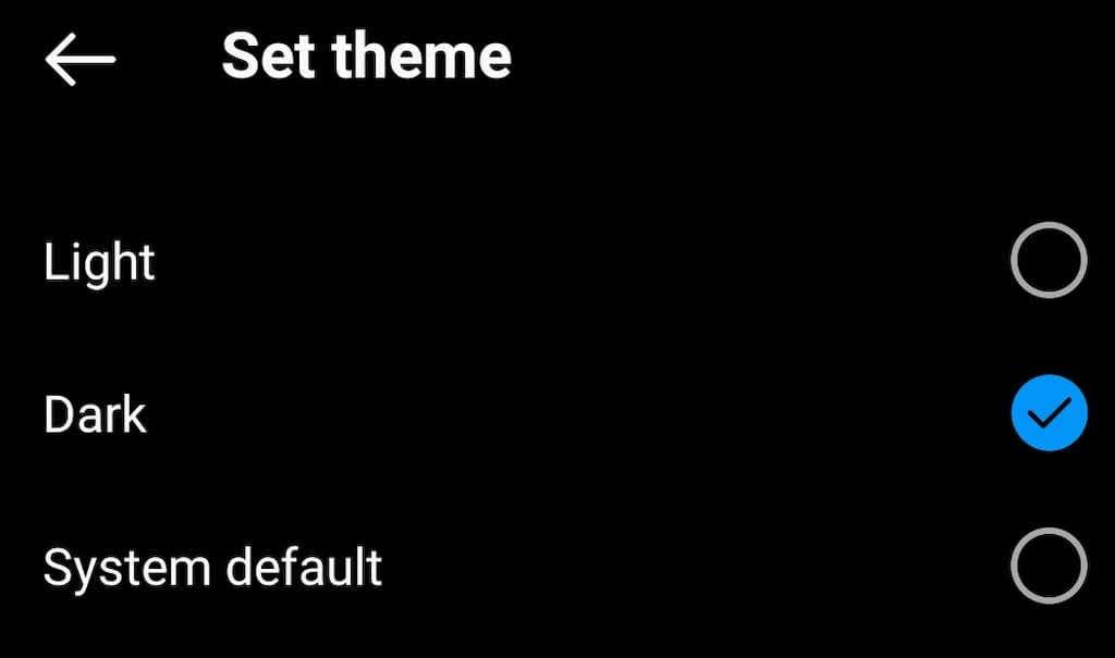 Como ativar o modo escuro no Instagram para Android