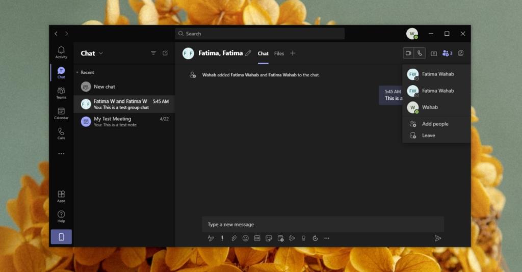 Cara membuat sembang kumpulan Microsoft Teams