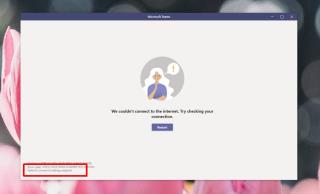 Microsoft Teams weigerde verbinding te maken met eindpunt Instellingen (OPGELOST)