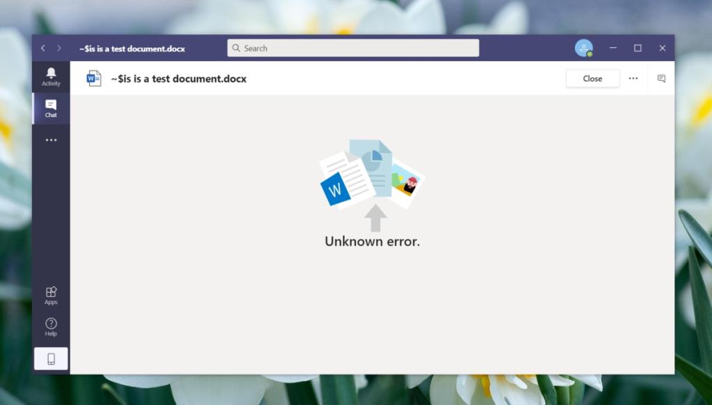 Come correggere l'errore sconosciuto del file di Microsoft Teams