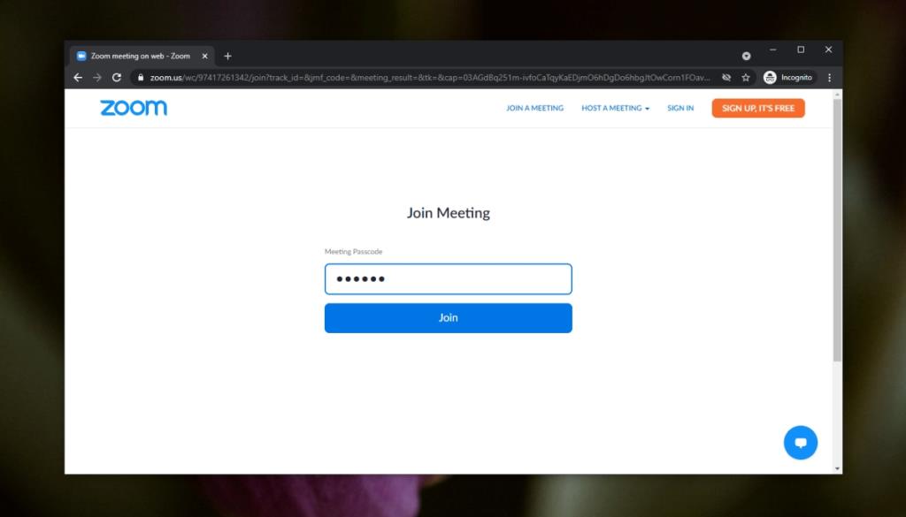 Cómo unirse a una reunión de Zoom: inicie sesión con contraseña