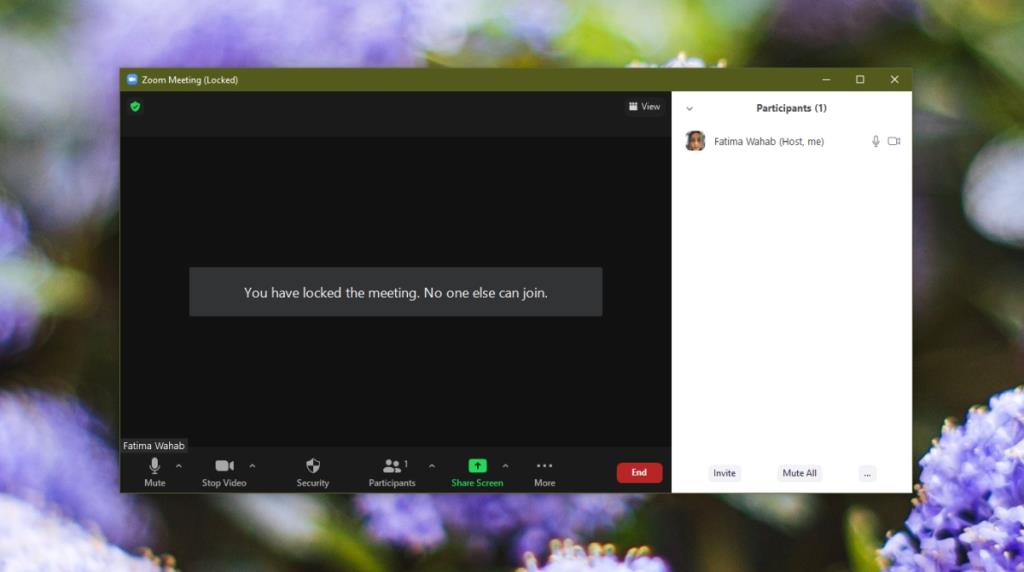 Yakınlaştır: İstenmeyen kullanıcıları dışarıda tutmak için bir toplantıyı kilitleyin