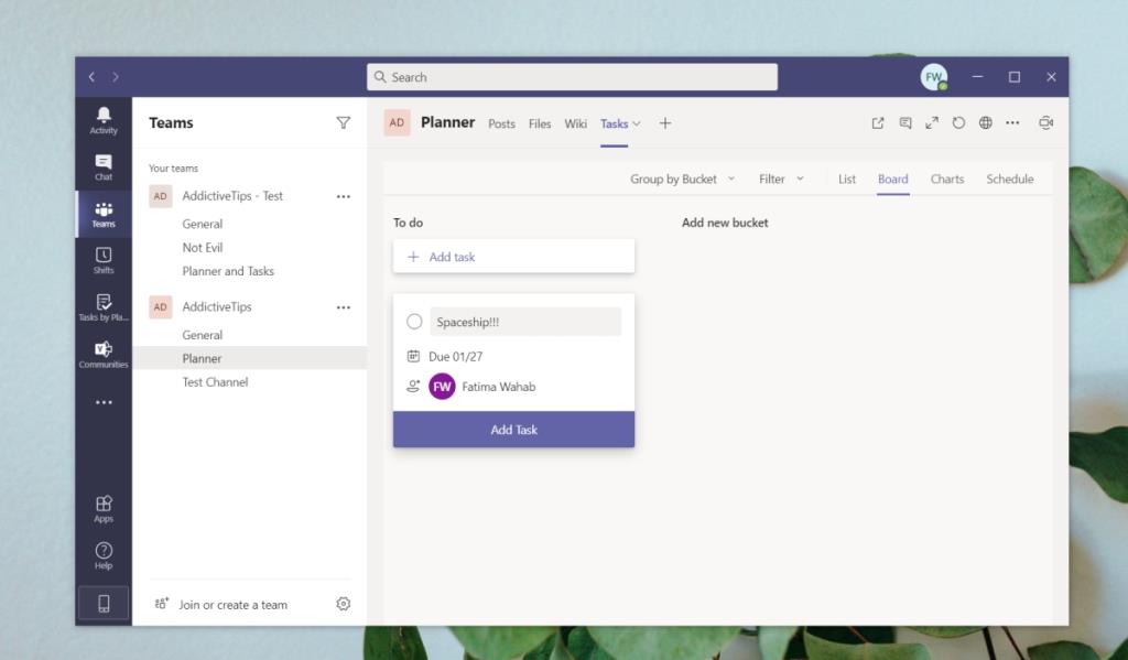 Taken gebruiken in Microsoft Teams