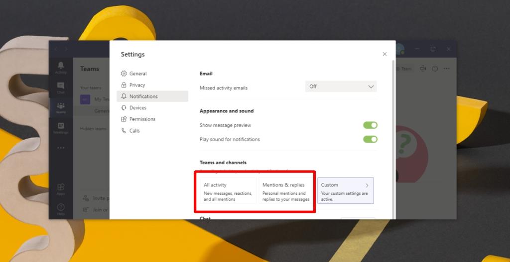 Cum să personalizați notificările Microsoft Teams