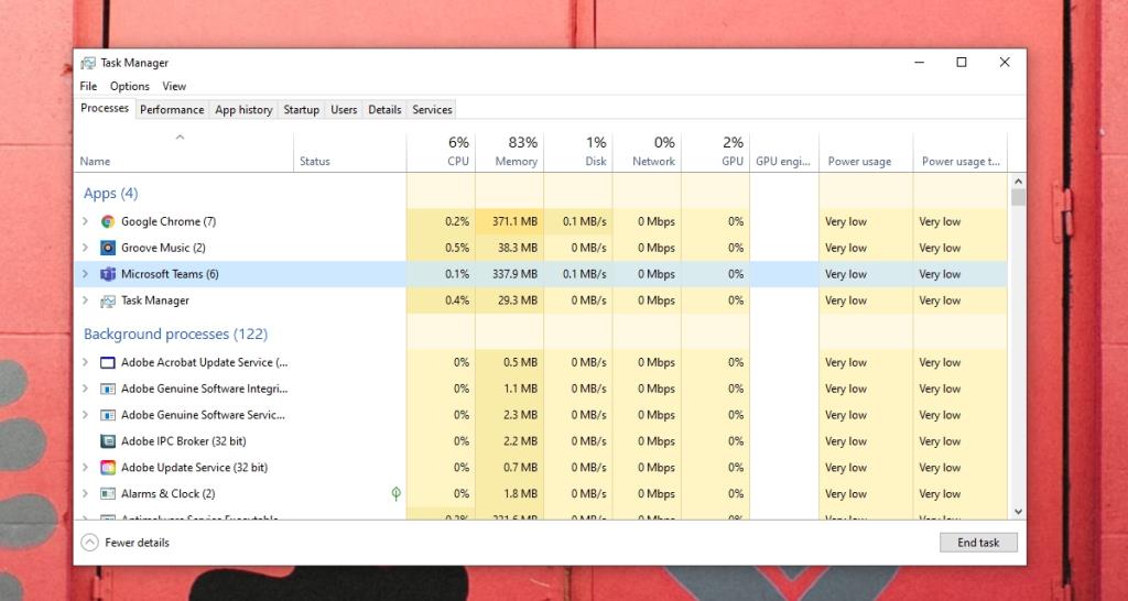 Cum să gestionați utilizarea memoriei Microsoft Teams