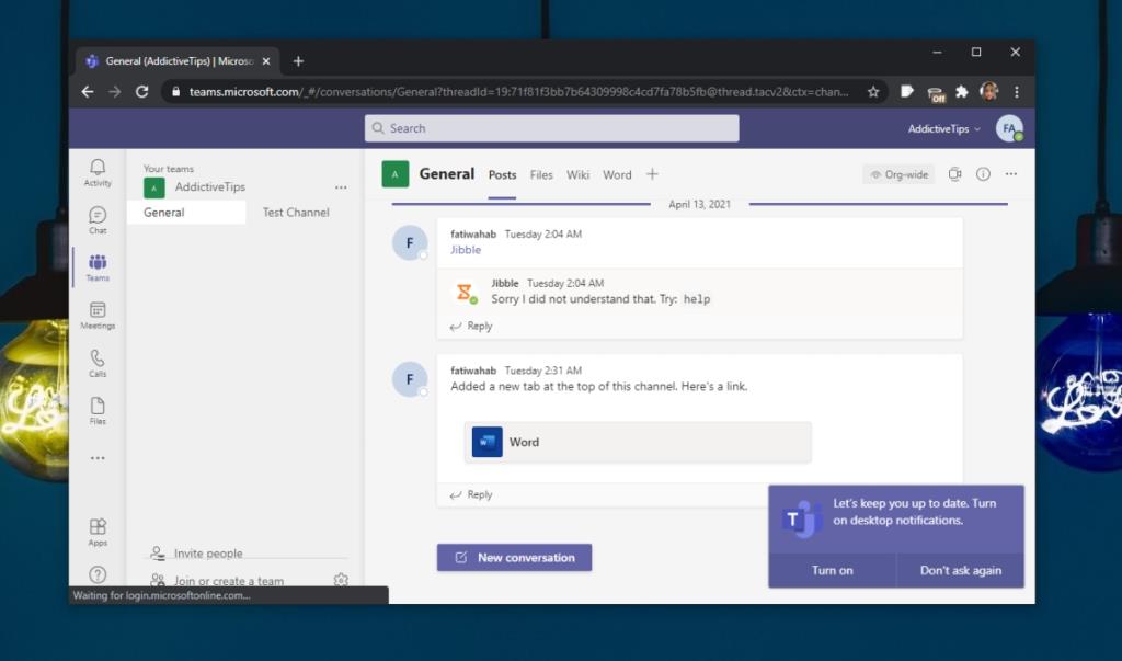 Cara menyertai mesyuarat Microsoft Teams tanpa apl