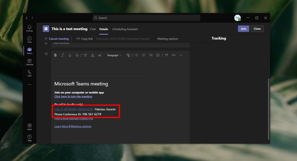 Microsoft Teams Konferans Kimliği ile bir toplantıya telefonla katılma