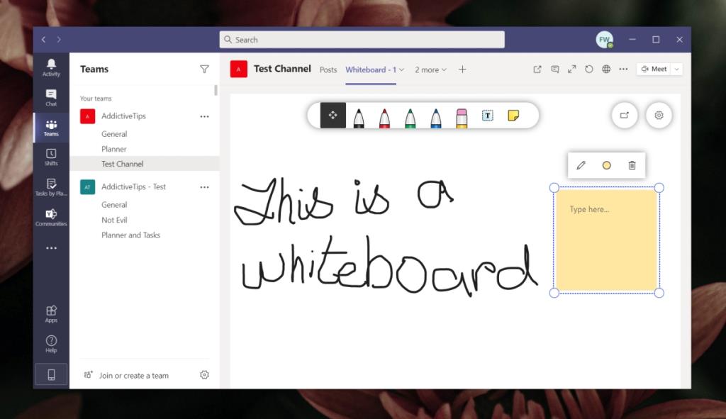 Как использовать приложение Microsoft Teams whiteboard