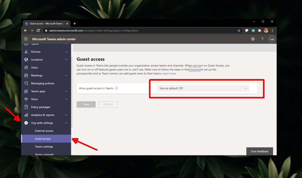 Come attivare l'accesso ospite di Microsoft Teams