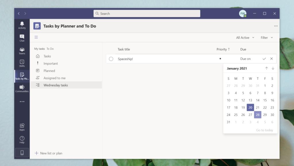 Taken gebruiken in Microsoft Teams