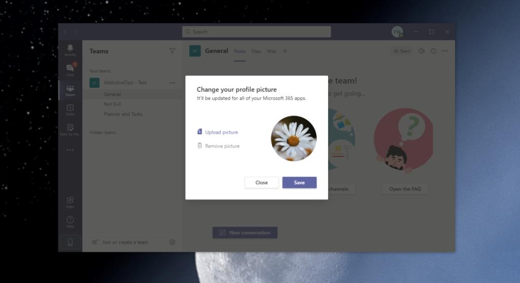 Как изменить изображение профиля Microsoft Teams