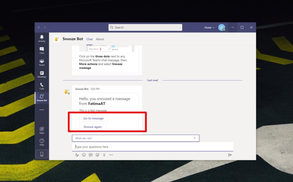 Microsoft Teams'de bir mesaj nasıl ertelenir