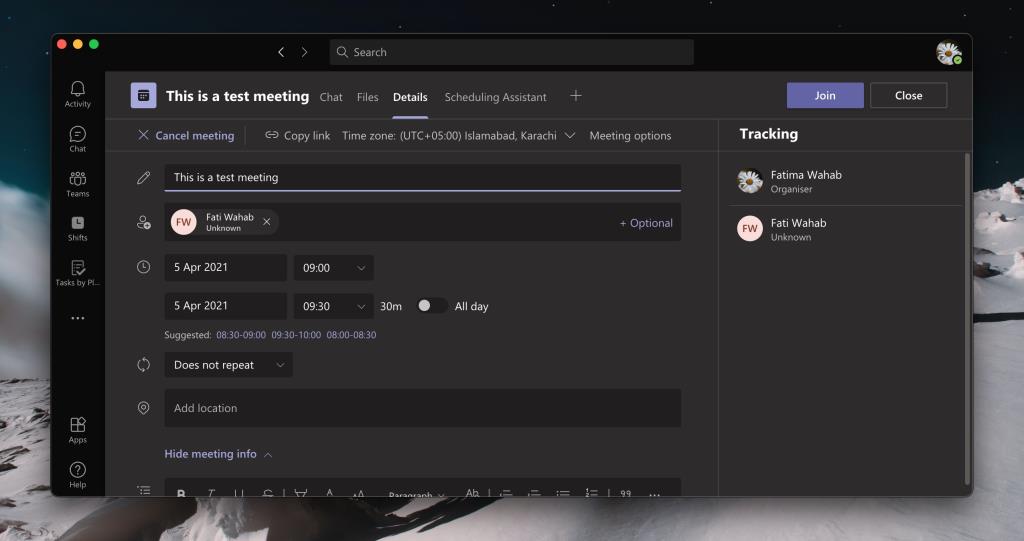 Come annullare una riunione in Microsoft Teams