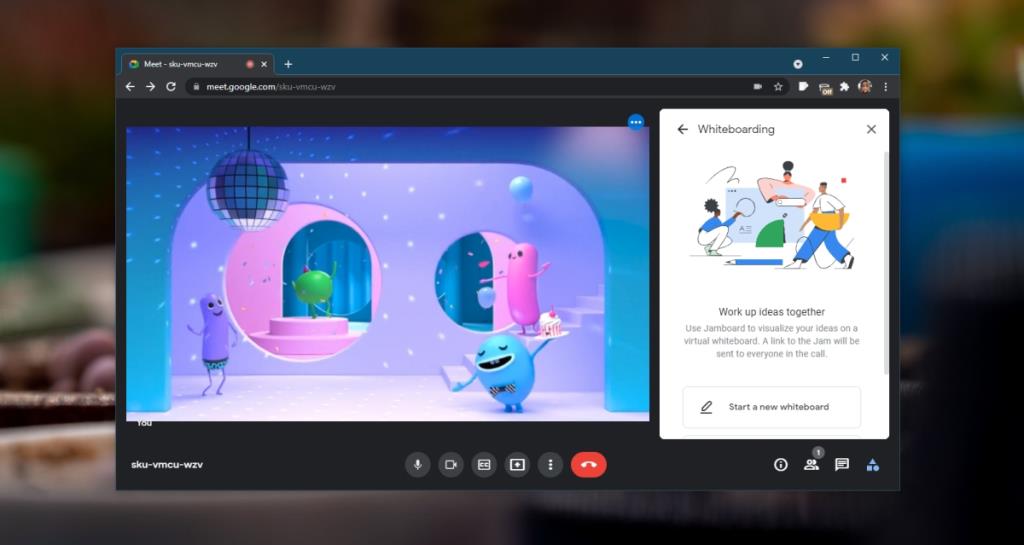 Cómo utilizar la pizarra de Google Meet en una reunión