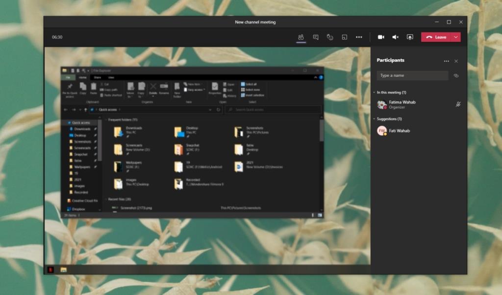 Microsoft Teams: Teilen Sie mehrere Bildschirme in einem Meeting