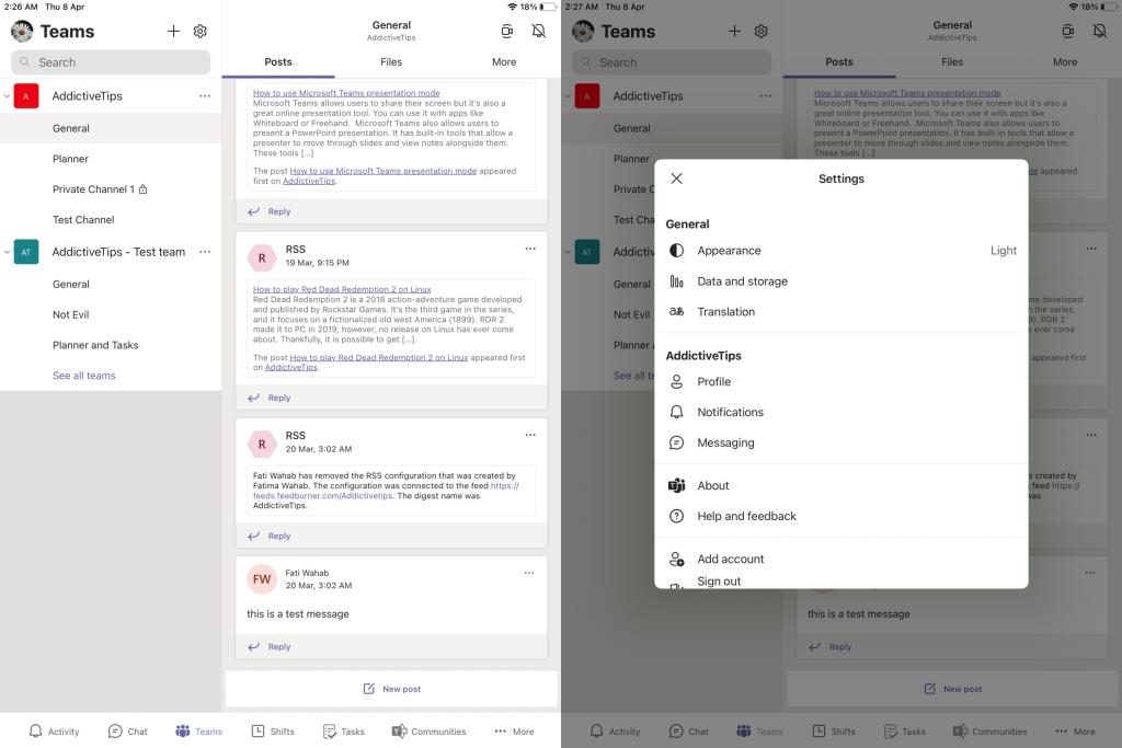 Cara memasang dan menggunakan apl iPad Microsoft Teams