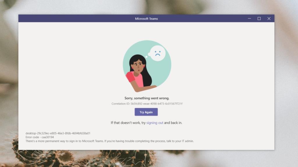 Microsoft Teams Ada Kesilapan (DIBETULKAN)